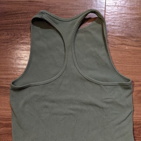 Free People Intimately - Hayley Racerback Brami Tank | Medium/Large | Army Green - Picture 3 of 9